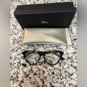 New Christian Dior no 57 black eyeglasses frames